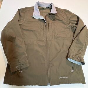 Eddie Bauer Windfoil  Men's Tan Jacket | Size Large Tall |